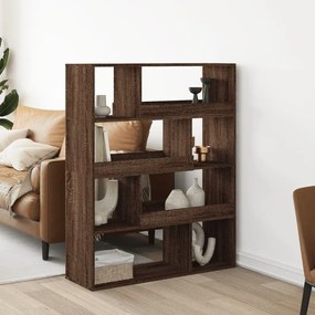 Divisorio Stanza Rovere Marrone 100x33x125,5 Cm İn Truciolato /