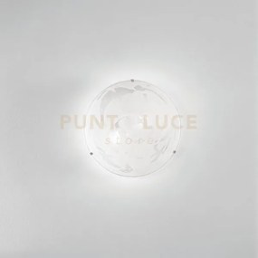 Plafoniera alabastro bianca 2 luci attacco e27 30x30x9,5cm