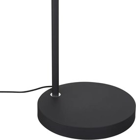 Lampada da terra per esterni Japandi nera con paralume in corda beige IP44 - Arc Jayla