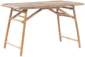 Tavolo da giardino bambù naturale 120 x 74 cm MOLISE Beliani