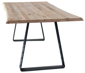 ALVIN - tavolo da pranzo moderno in metallo e legno 160x90