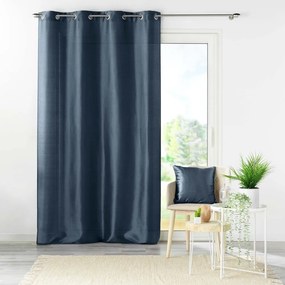 Tenda blu scuro in microsatinato 140x240 cm Shana – douceur d'intérieur