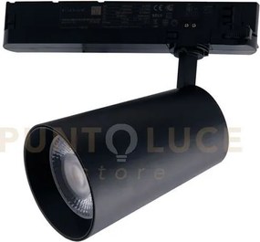 Faro binario led kone nero 30w 2760lm 3000k cri93 24,5x15x10cm