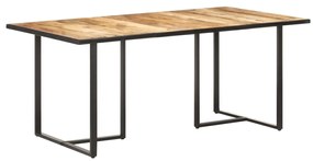 Tavolo Da Pranzo 180 Cm İn Legno Di Mango Grezzo /