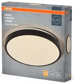 Osram - Plafoniera LED ORBIS LONDON LED/24W/230V Ø 39,5 cm nero