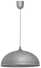 Lampadario su filo CIRCLE 1xE27/15W/230V grigio