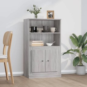 Credenza grigio sonoma 60x35,5x103,5 cm in legno multistrato