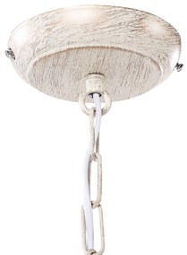 Lampadario candeliere bianco antico 98 cm BRITHON Beliani
