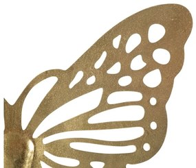 Pannello decorativo Farfalla da muro 43x2x35 cm gold