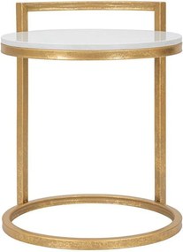 Tavolino rotondo con piano in marmo ø 40,5 cm Round Marble – Mauro Ferretti