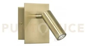 Applique a parete led dickens orientabile oro 2,2w 220lm 3000k 11x1...