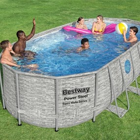 Set Piscina Power Steel Swim Serie Vista 549x274x122 Cm /