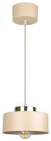 Lampadario sospeso con cavo IGNIA 1xE27/60W/230V beige/oro