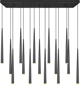 Lampadario LED nero Cala – Trio Select
