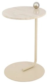 AYTM - Castellum Side Table Ø40xH60 Azzurro Sabbia/Travertine AYTM