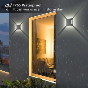 Brilagi - Applique LED da esterno QUADRAY LED/4W/230V antracite IP65