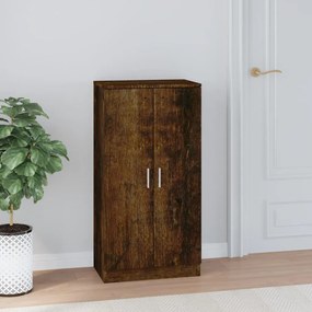Scarpiera Rovere Fumo 55x35x108 Cm İn Legno Multistrato /