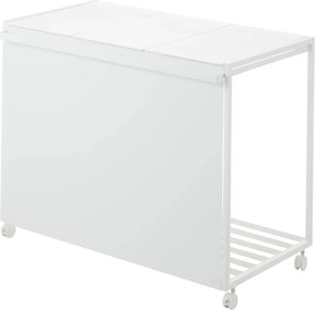 Bidone bianco in metallo per rifiuti differenziati Tower - YAMAZAKI