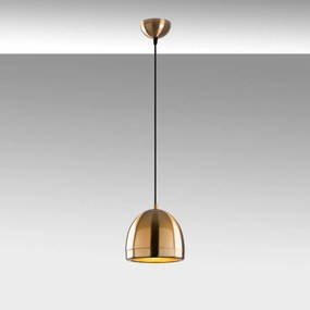 Lampada a sospensione color bronzo con paralume in metallo ø 17 cm Mugo - Opviq lights