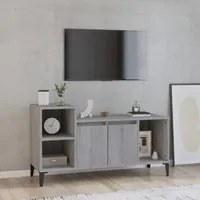 Mobile TV Grigio Sonoma 100x35x55 cm in Legno Multistrato 821186