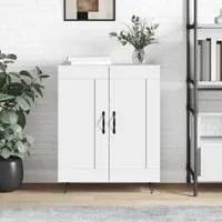 Credenza 69,5x34x90 cm in Legno Multistrato Bianco Lucido 830190