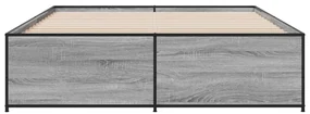 Giroletto grigio sonoma 140x200 cm in legno multistrato metallo