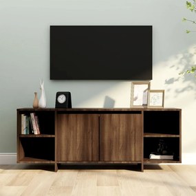 Mobile Porta Tv Rovere Marrone 130x35x50 Cm İn Truciolato /