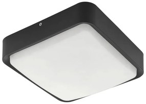 Plafoniera Piove LED  in alluminio, nero, 14W 1400LM IP44 EGLO