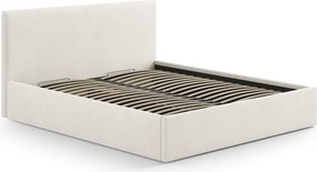 Testiera color crema in imbottito 210,5x100 cm Remo – Micadoni