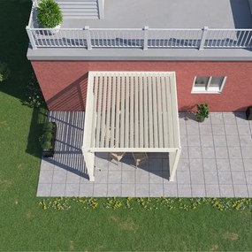Pergola bioclimatica Ombréa addossata 3x3M in alluminio