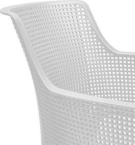 Sedie Da Esterno In Resina Design Moderno Con Braccioli Elisa Keter Bianche 4 Pezzi