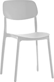 Sedia Da Pranzo In Polipropilene Per Interni Ed Esterni Design Moderno Bianca