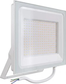 Faro LED 200W IP65 in Alluminio Bianco con OSRAM chip LED Colore Bianco Caldo 3.000K