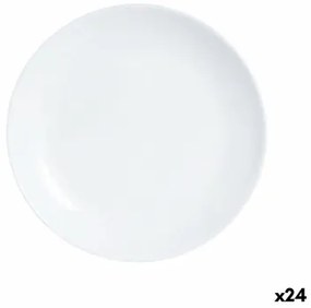 Piatto da Dolce Luminarc Diwali Bianco Vetro 19 cm (24 Unità)