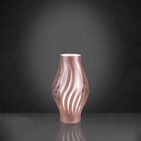 Lampada Da Scrivania-Ufficio Moderna Helios Polilux ® Pink Metal 1 Luce E14