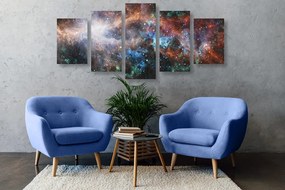 Quadri 5 pezzi – Galassia infinita