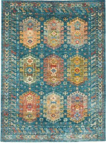 Samarkand Tappeto 150x200 Verde (Pakistan) Annodato A Mano