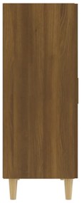 Credenza rovere marrone 70x34x90 cm in legno multistrato