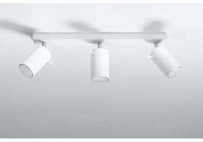 Sollux SL.0089 - Faretto RING 3 3xGU10/10W/230V bianco
