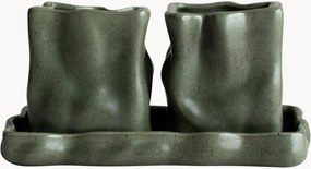 Barattoli da cucina con vassoio Herb, set da 3