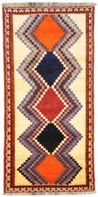 Gabbeh Tappeto 200x100 Beige (Iran) Annodato A Mano