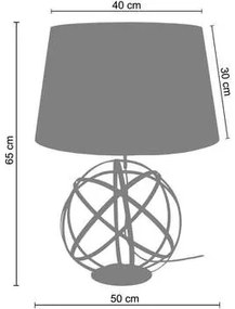 Tosel  Lampade d’ufficio Lampada da tavolo tondo metallo oro  Tosel