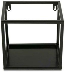 Mensola a muro 20x20 cm nera