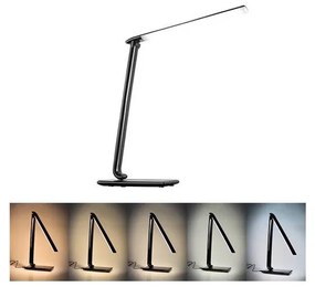 Brilagi - LED Lampada da tavolo dimmerabile Connettore USB LED/12W/230V nera