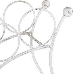 portabottiglie stile provenzale in ferro verniciato