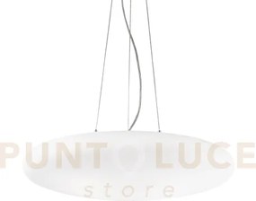 Smarties lampadario sospeso in vetro e cavi di acciaio 3 luci attac...