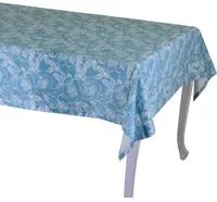 Tovaglia tessuto wild rose hem 2cm blu petrolio cm140x180