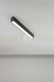 Plafoniera in alluminio nero grid led 20w cct 3000k 4000k 6000k cri...