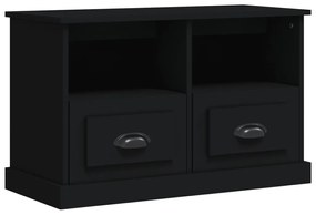 Mobile Porta TV Nero 80x35x50 cm in Legno Multistrato