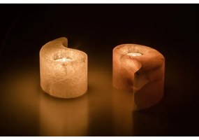 Rabalux 76035 - Lampada di sale - portacandela SOLUNA arancione/bianco